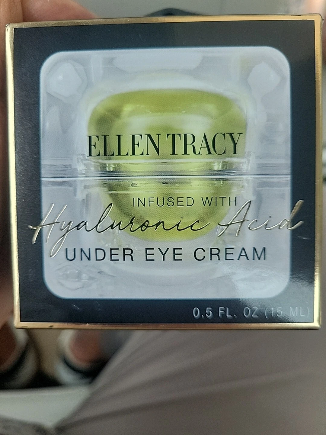 ELLEN TRACY Hyaluronic Acid Under Eye Cream; 0.5 oz - New In Box